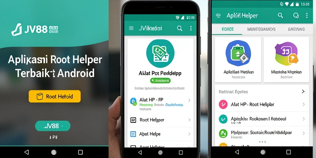 Antarmuka aplikasi JV88 yang intuitif dan modern.