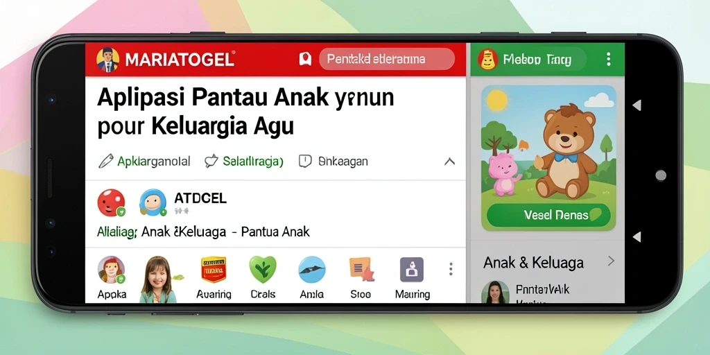 Antarmuka MARIATOGEL yang intuitif dan mudah digunakan untuk pemantauan anak.