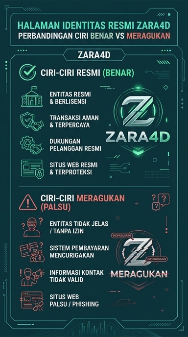Tampilan kanal resmi zara4d