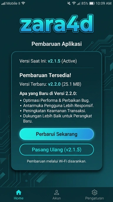 Tampilan riwayat versi zara4d